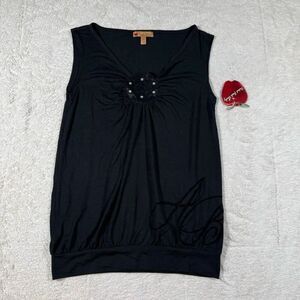 NWT Apple Bottoms Studded Sleeveless Top Y2K McBling Tank Shirt